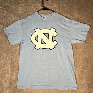 University of North Carolina UNC Graphic Shirt Men's Large Blue Short Sleeve Shi